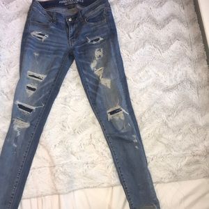 american eagle ripped jeans